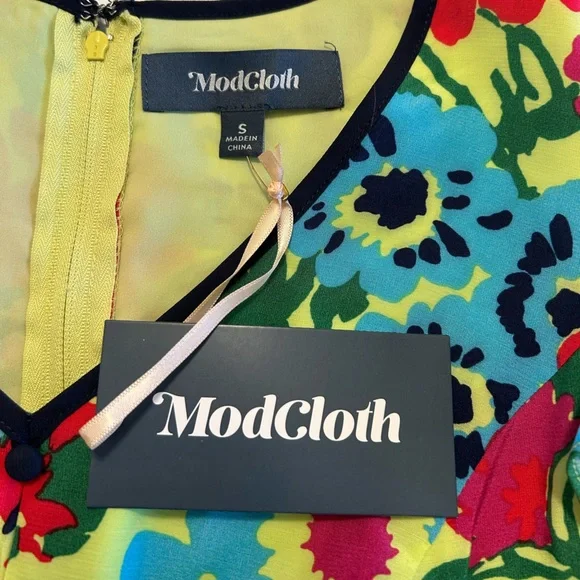 NWT ModCloth Size S Small Eyes On You Floral Maxi Dress - Picture 5 of 5